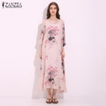 ZANZEA-Fashion-2018-Womens-Party-Dress-Half-Sleeve-White-Lace-Hollow-Slim-Tunic-Maxi-Long-Linen-Dres-32671558868