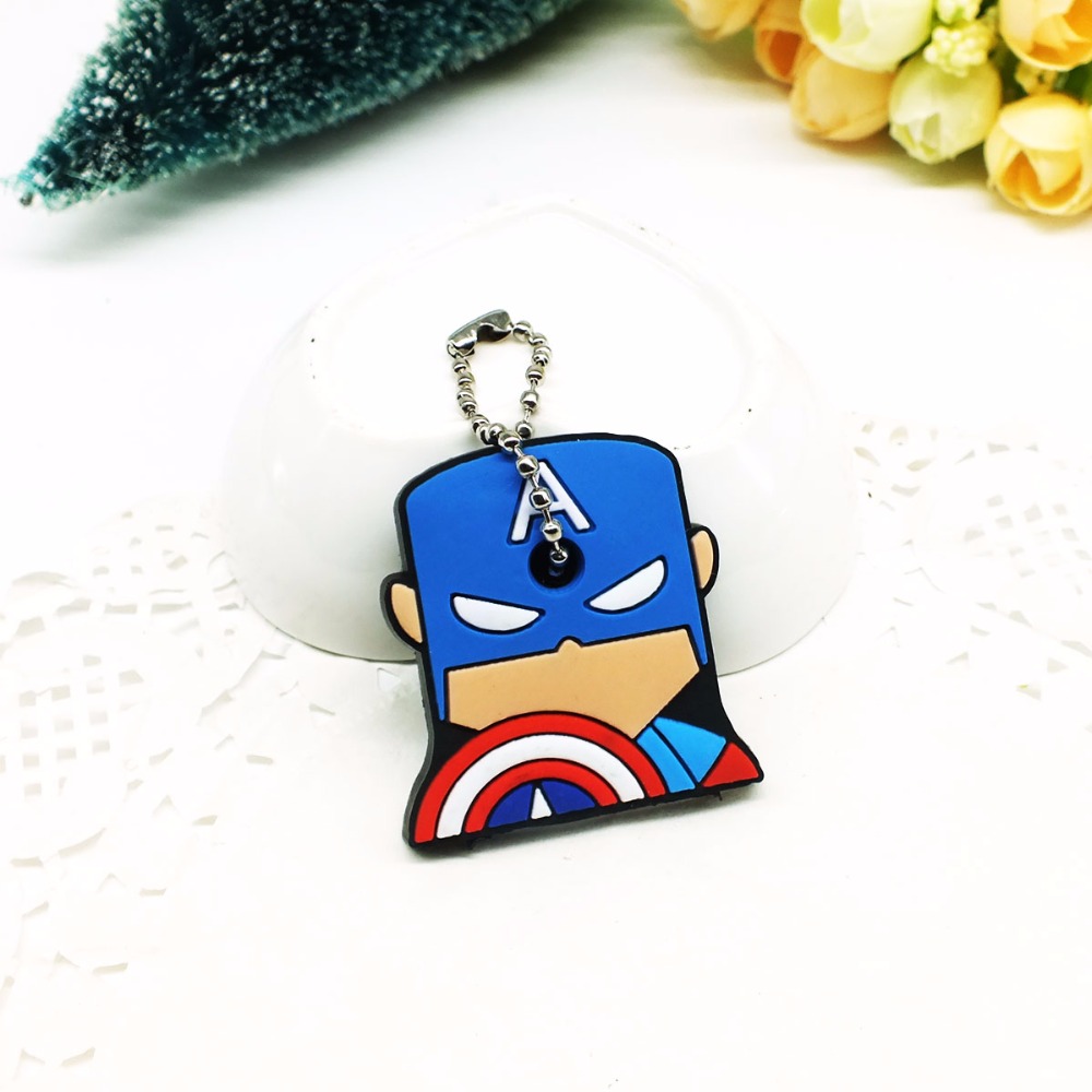 ZOEBER-Anime-Cartoon-Key-Cover-cute-Garfield-Owl-The-avengers-alliance-hero-Keychain-Silicone-Holder-32718628607