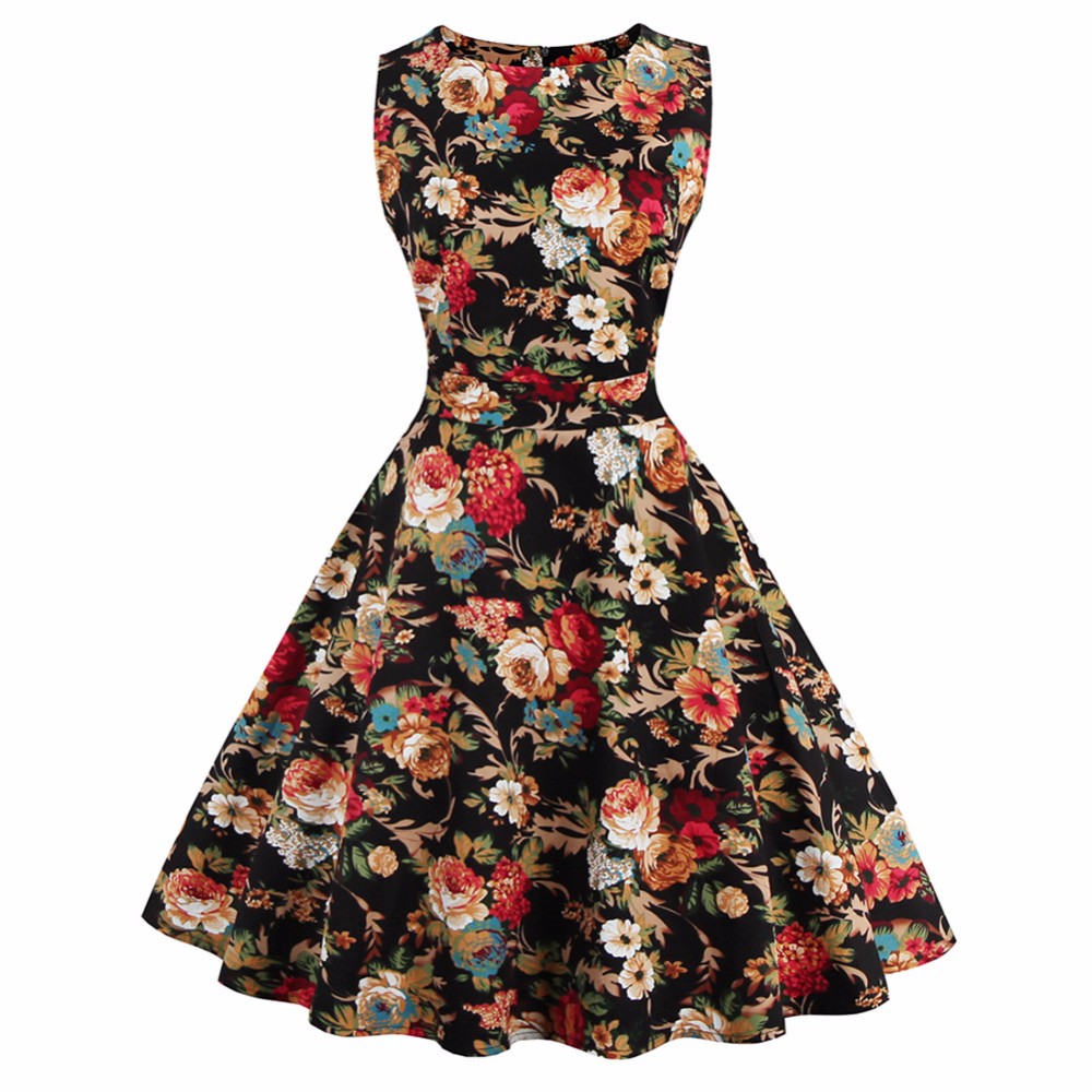 Zaful-Retro-PinUp-Tutu-Dresses-Hepburn-50s-60s-Rockabilly-Robe-Floral-Print-Dress-Vintage-Women-femi-32674274152