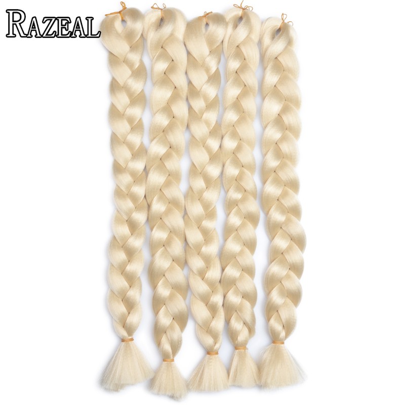 Zazeal-Hair-Synthetic-Blond-Kanekalon-Braiding-Hair-243939-100g-Xpression-Jumbo-Braid-Bulk-Box-Braid-32665587459