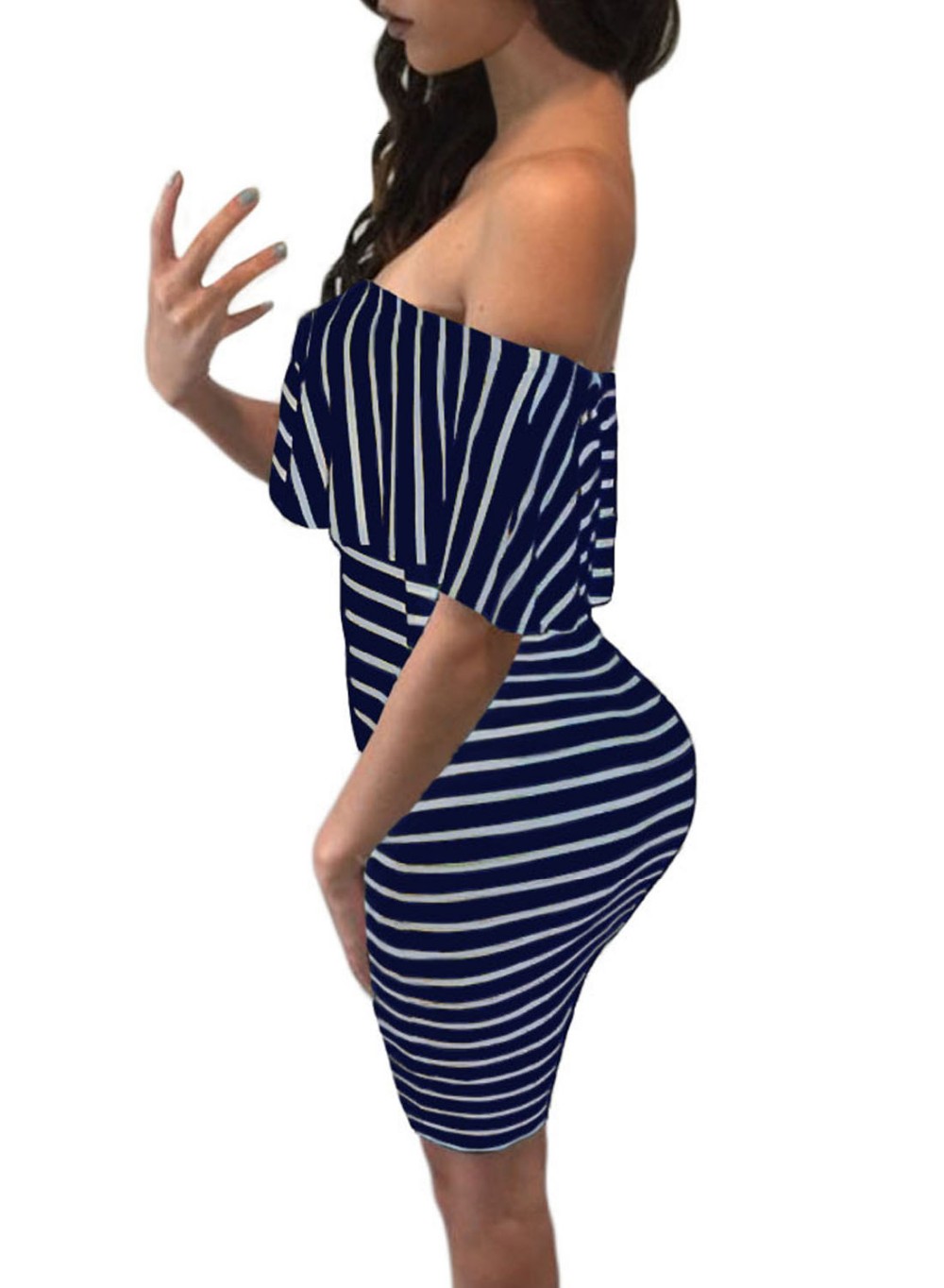 Zkess-Stripe-Dress-Women-Summer-Bodycon-Dresses-Sexy-Slash-Neck-Black-White-off-the-Shoulder-Slim-Sh-32729780348