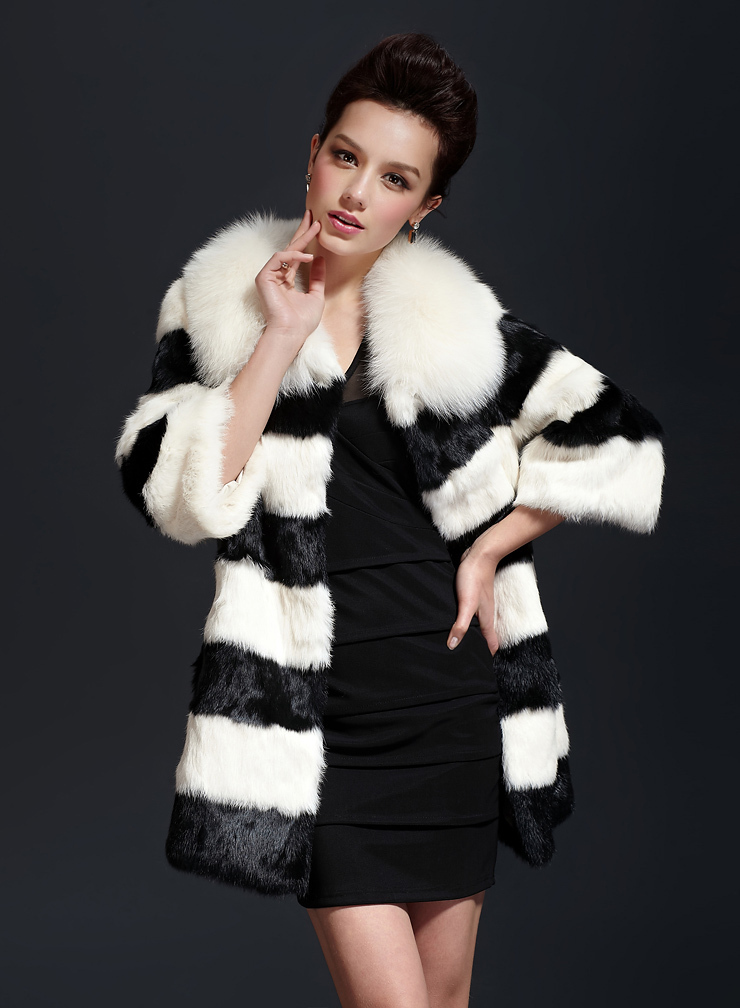 free-shipping-NEW-real-natural-genuine-rabbit-fur-coat-with-fox-fur-collar-women-long-classic-rabbit-2050647933