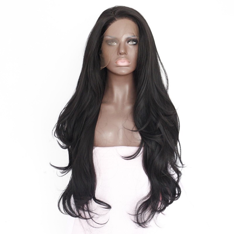 high-quality-black-natural-straight-wig-with-free-parting-glueless-cheap-synthetic-lace-front-wigs-h-32608130814