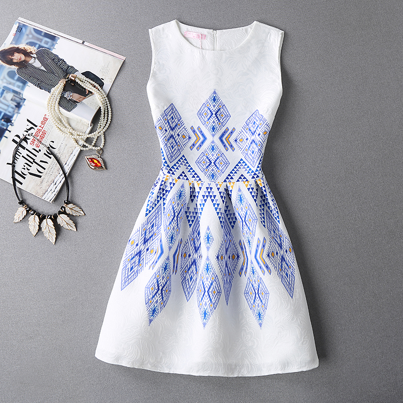 new-women-printed-flower-dress-sleeveless-knee-length-one-piece-dress-casual-slim-bodycon-korea-coll-32270136333