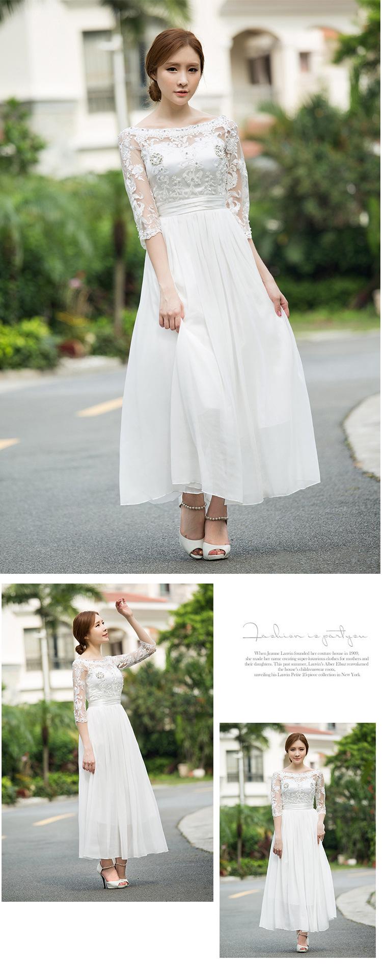 slash-neck-half-sleeve-women-beading-long-white-chiffon-elegant-dress-fairy-ladies-dresses-1708LY-32691384341