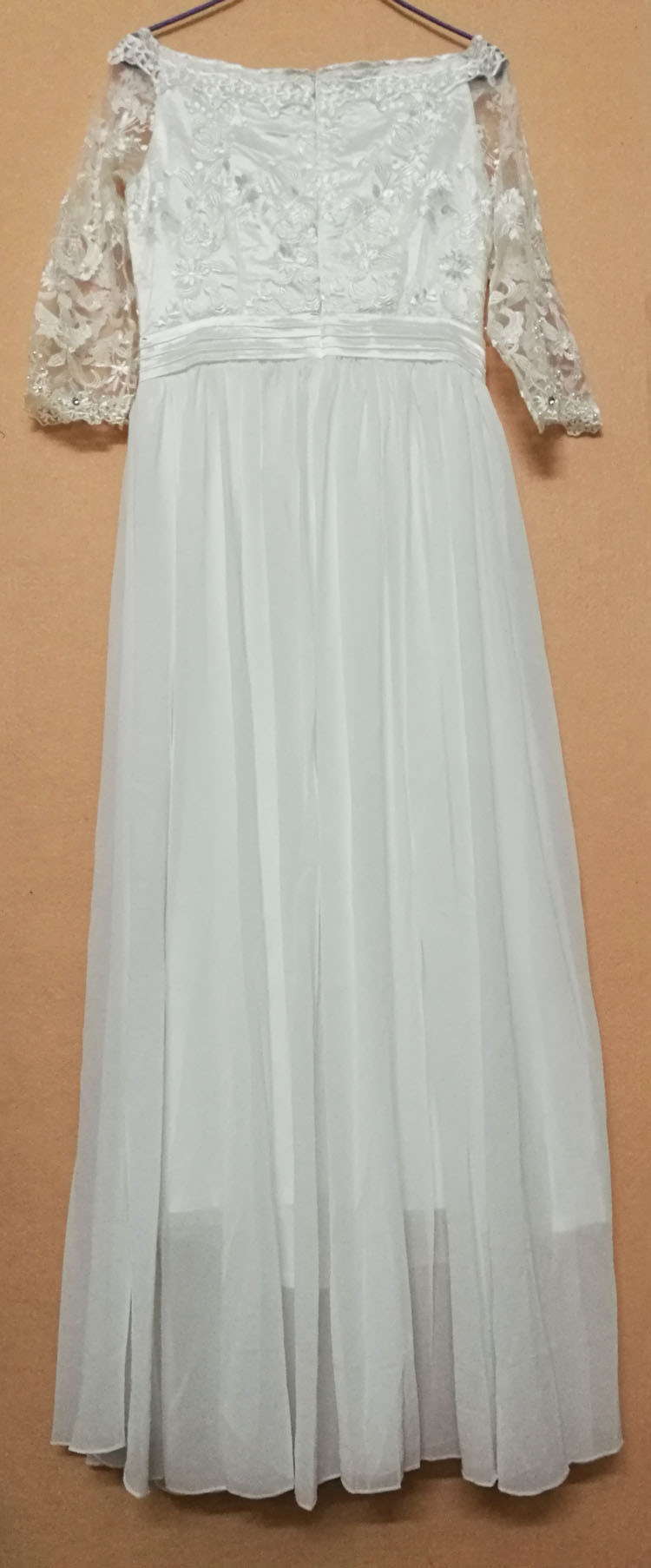 slash-neck-half-sleeve-women-beading-long-white-chiffon-elegant-dress-fairy-ladies-dresses-1708LY-32691384341