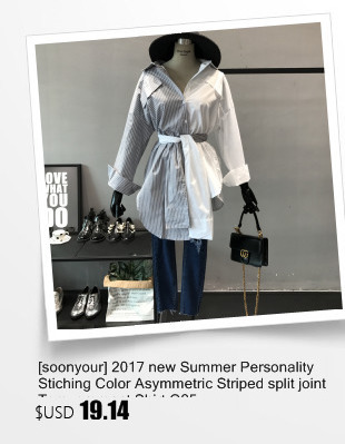 soonyour-2017-Spring-Fashion-New-Plus-size-Hit-Color-Stripeurn-down-Collar-short-sleeve-Dress-Big-si-32788009149