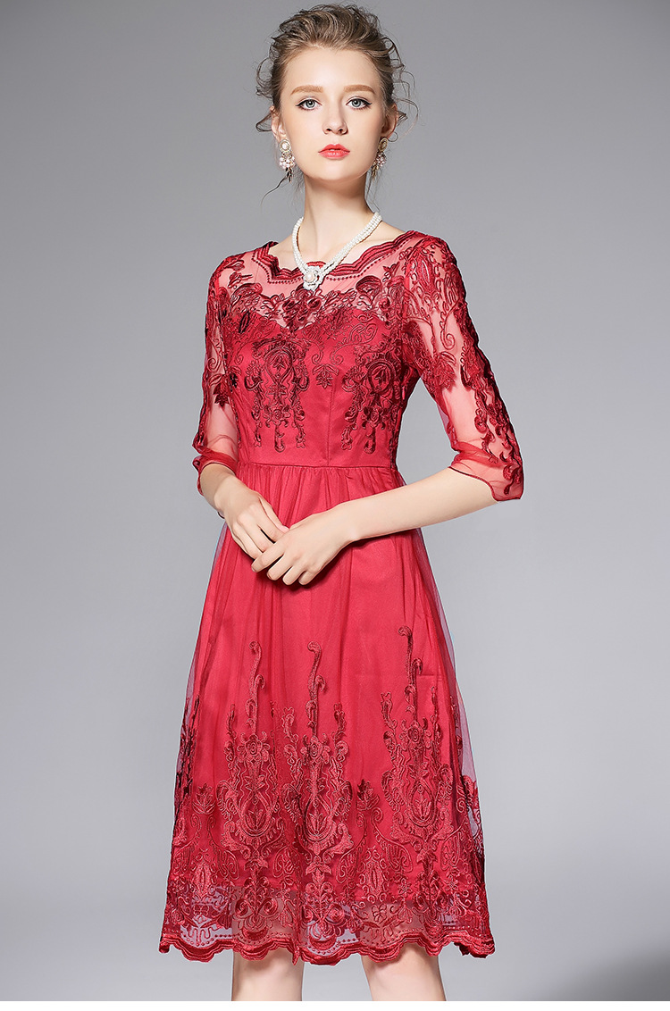 spring-summer-runway-designer-womens-dresses-red-blue-ball-gown-high-quality-vintage-flower-pattern--32650663440