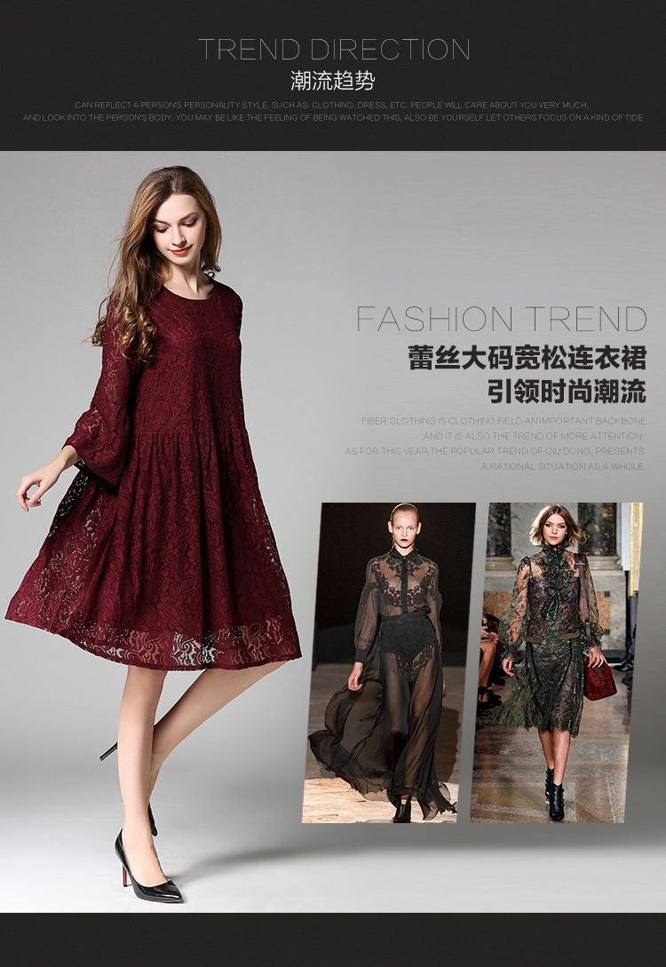 women-lace-dress-plus-size-4XL-three-quarter-sleeve-Wine-Red-Mid-Long-dresses-female-vestidos-elagan-32787806748