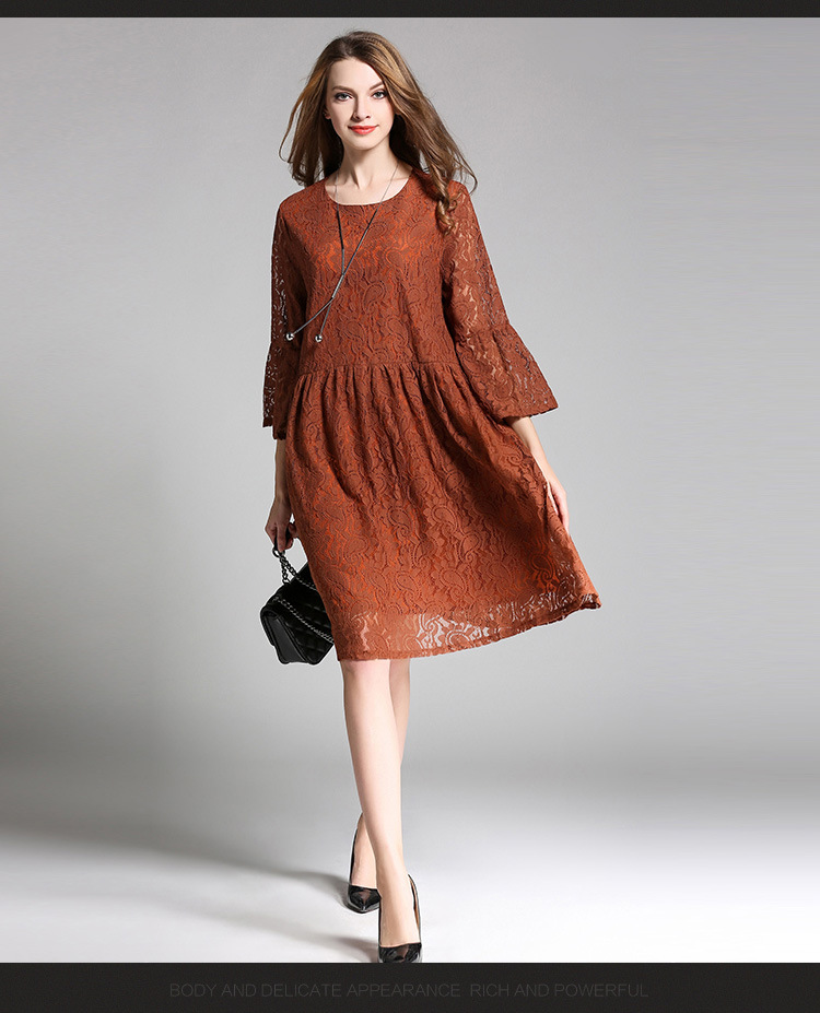 women-lace-dress-plus-size-4XL-three-quarter-sleeve-Wine-Red-Mid-Long-dresses-female-vestidos-elagan-32787806748