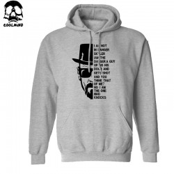  Top quality Breaking bad print men sweatshirt with hat 2016 heisenberg print cotton blend men hoodies H01