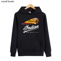 2016 Fashion  Style Vintage long Sleeve Funny  Motion Indian Motorcycle  Cotton Men's hoodies sweatshirt man