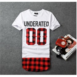 2016 UNDERATED Bandana Men's Extended Tee Shirts Men Skateboard Element t-shirt Hip Hop tshirt Streetwear Clothing