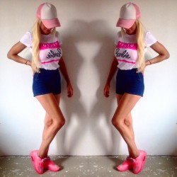 2017 Brand New Summer Fashion clothes for women Barbie Letter Print Harajuku kawaii t shirt women's T-Shirts camisetas