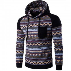 2017 Hoodies Mens Hombre Hip Hop Male Brand Hoodie Pattern Printing Pocket Sweatshirt   Suit Men Slim Fit Men Hoody XXL DSAA