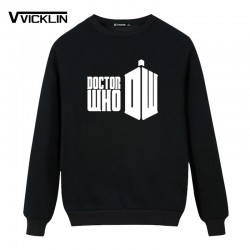 2017 Men Doctor Who Fleece Hoodies Sweatshirt Cartoon DR WHO Funny Printed Customized Men Tops Casual Clothes Plus Size