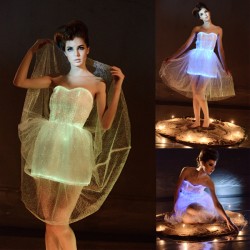 2017 women costumes vestidos flashing led Luminous clothing luminous sexy dress carnival party dress women