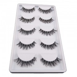 5Pair/Lot Crisscross False Eyelashes Fake Lashes Voluminous Natural False Eyelash Extension Cilios Posticos Make Up Wimpers