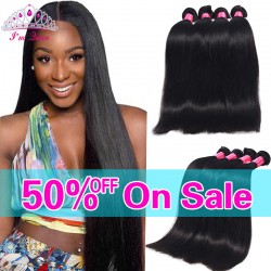 7A Peruvian Virgin Hair Straight 4Bundles Peruvian Straight Virgin Hair 100% Human Hair Soft Peruvian Straight Hair