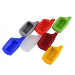 8 color Russian version B9 case silicone case for Starline B9 lcd two way car alarm system remote controller  /FM Transmitter