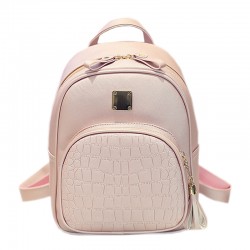 Alligator Pattern Girl School Bags For Teenagers  Women Small Backpack Black Leather Women's Backpacks Fashion Female Backpacks