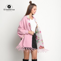 EE Women Spring Coat and Jackets 2017 Luxury Women Coat Designer Brand Bat Sleeved Coat