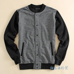 Fashion Promotion Men Casual Jacket Men Sweatshirt College Outside Jackets Leisure Slim Jacket Mens Clothing Plus Size Black