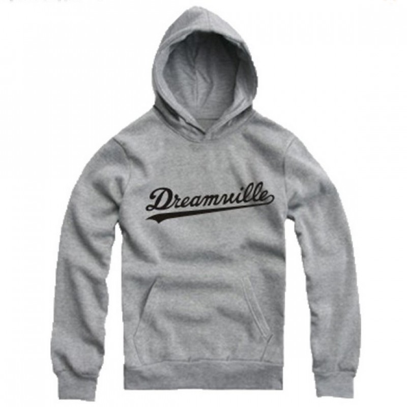 Hoodies Men Hip Hop DREAMVILLE J Cole Logo Thick Hooded Swag Letter ...