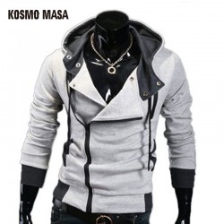 KOSMO MASA 2017 Cotton Blend Casual Slim Cardigan Assassin Creed Men Hoodies Sweatshirt Outerwear Jackets MHS0002