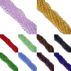 LNRRABC 6MM 100pcs/lot New !Top Quality !Clear/Transparent Faceted Glass String Beads for Jewelry Making Bicone Free Shipping