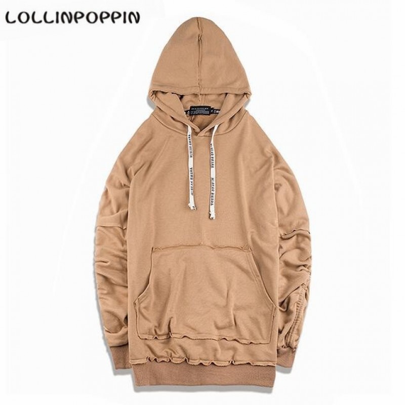 Men Oversized Brown Hoodies Loose Fit Hooded Black Sweatshirts New 2017 ...