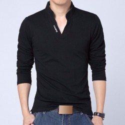 Men Polo Shirt Mens Long Sleeve Solid Polo Shirts Camisa Polos Masculina 2017 Casual cotton Plus size M- XXXL 4XL 5XL Tops Tees