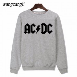 Men hoodies print Rock AC / DC Harajuku Sweatshirt Black Classic Long Sleeve Hooded Sweatshirt Hip-Hop moletom feminino XXS 3XL