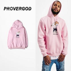 PROVERGOD 2017 Fashion Cartoon Long Sleeve Hoodies Hip Hop Funny Print Pullover Hooded Pink Sweatshirt Unisex Casual Clothes