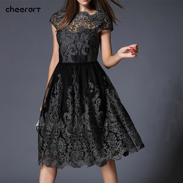 Sequin Party Evening Elegant Dress Women Summer Plus Size Black/Red ...