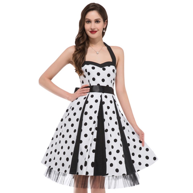Summer Style 60s Polka Dots Dress 2016 Retro Vintage 50s Vestidos Audry ...