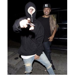 Top Version Half Zipped Fur Hoodies Mens Justin Bieber Hip Hop Side Slits Oversized Pullovers Drop Shoulder Free Shipping