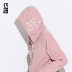 Toyouth Trench Coat 2017 Spring Women Hooded Coats Loose Casual Draw String Long Zipper Overcoats