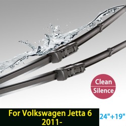 Wiper blades for Volkswagen Jetta 6 (from 2011 onwards) 24"+19" fit push button type wiper arms only HY-075