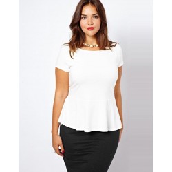 Women Big Size Women T shirts Blusa Plus Size 6XL White Ruffles Tops 5XL Large Size Women Clothing Black Ladies Tops Office 4XL