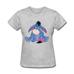 Women's Cartoon Baby Eeyore Cotton T-Shirt